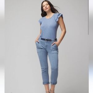 White House Black Market Mid-Rise Pret-A-Pedi Straight Crop Pants